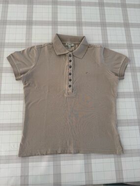 Women’s Burberry Polo Shirt in Taupe